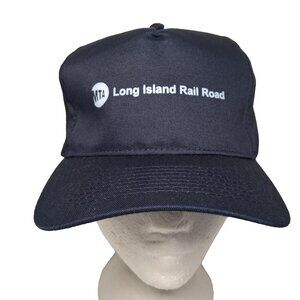 Long Island Rail Road Cap Blue Canvas Snap Back Otto Train Transportation NY